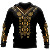 African Culture Dashiki Pattern Unisex Deluxe Hoodie ML