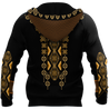 African Culture Dashiki Pattern Unisex Deluxe Hoodie ML