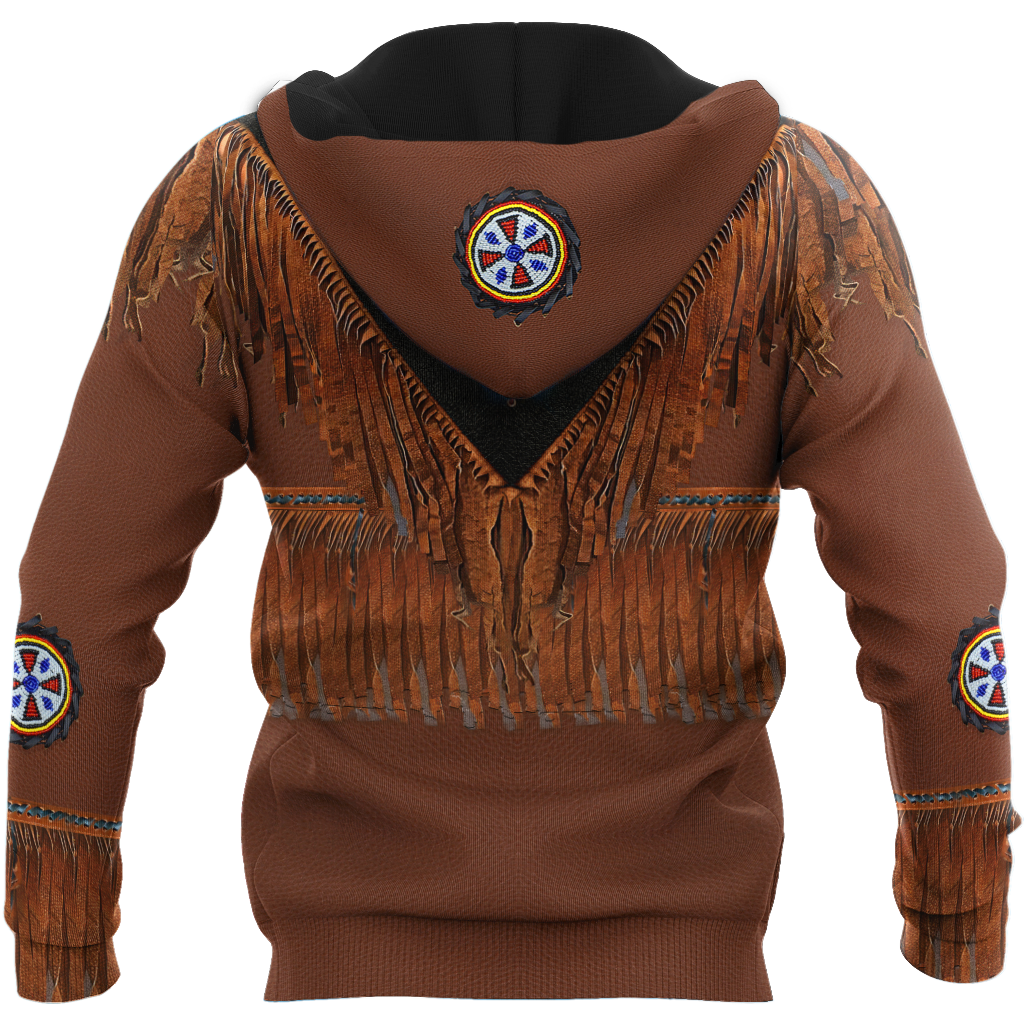 Native Cowboy Jacket No8 Cosplay 3D Over Printed Unisex Deluxe Hoodie ML