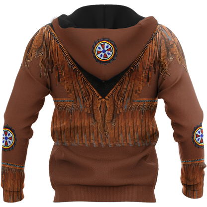 Native Cowboy Jacket No8 Cosplay 3D Over Printed Unisex Deluxe Hoodie ML