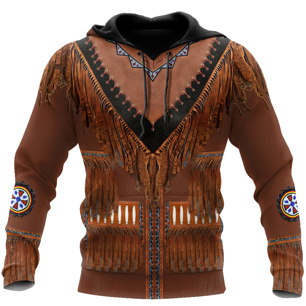 Native Cowboy Jacket No8 Cosplay 3D Over Printed Unisex Deluxe Hoodie ML