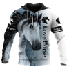 Love Horse 3D All Over Printed Hoodie Pi112055