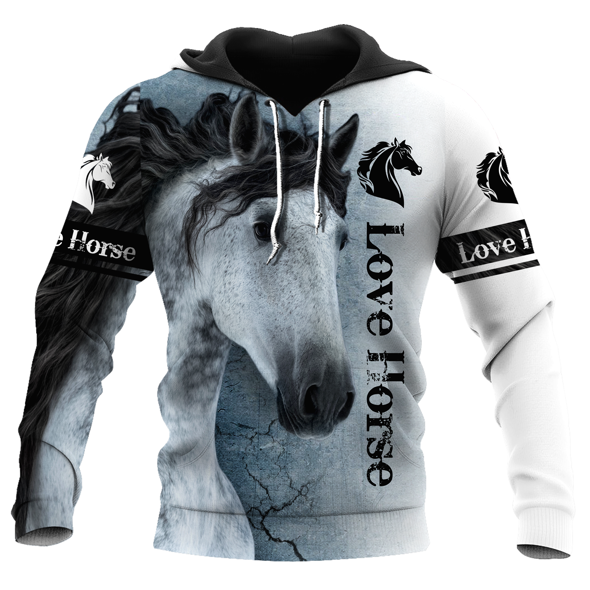 Love Horse 3D All Over Printed Hoodie Pi112055