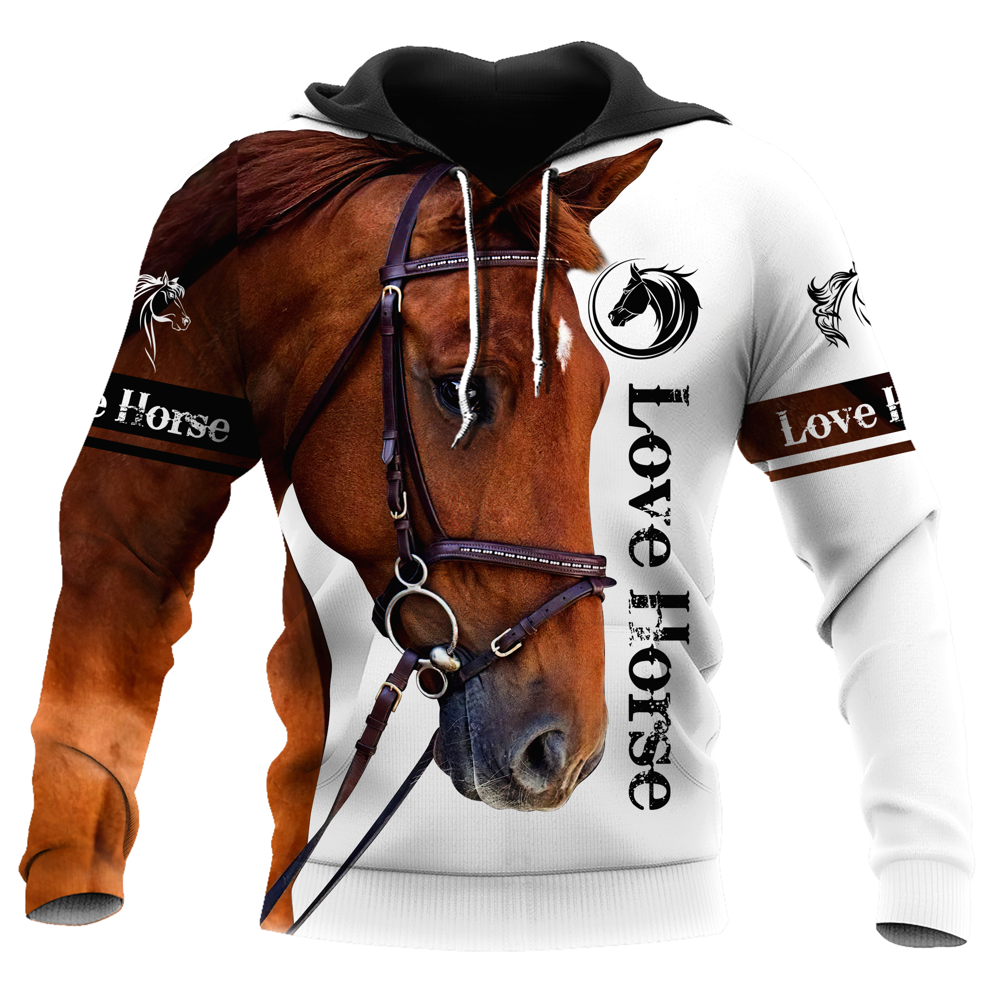 Love Horse 3D All Over Printed Hoodie Pi112056