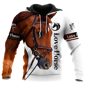 Love Horse 3D All Over Printed Hoodie Pi112056