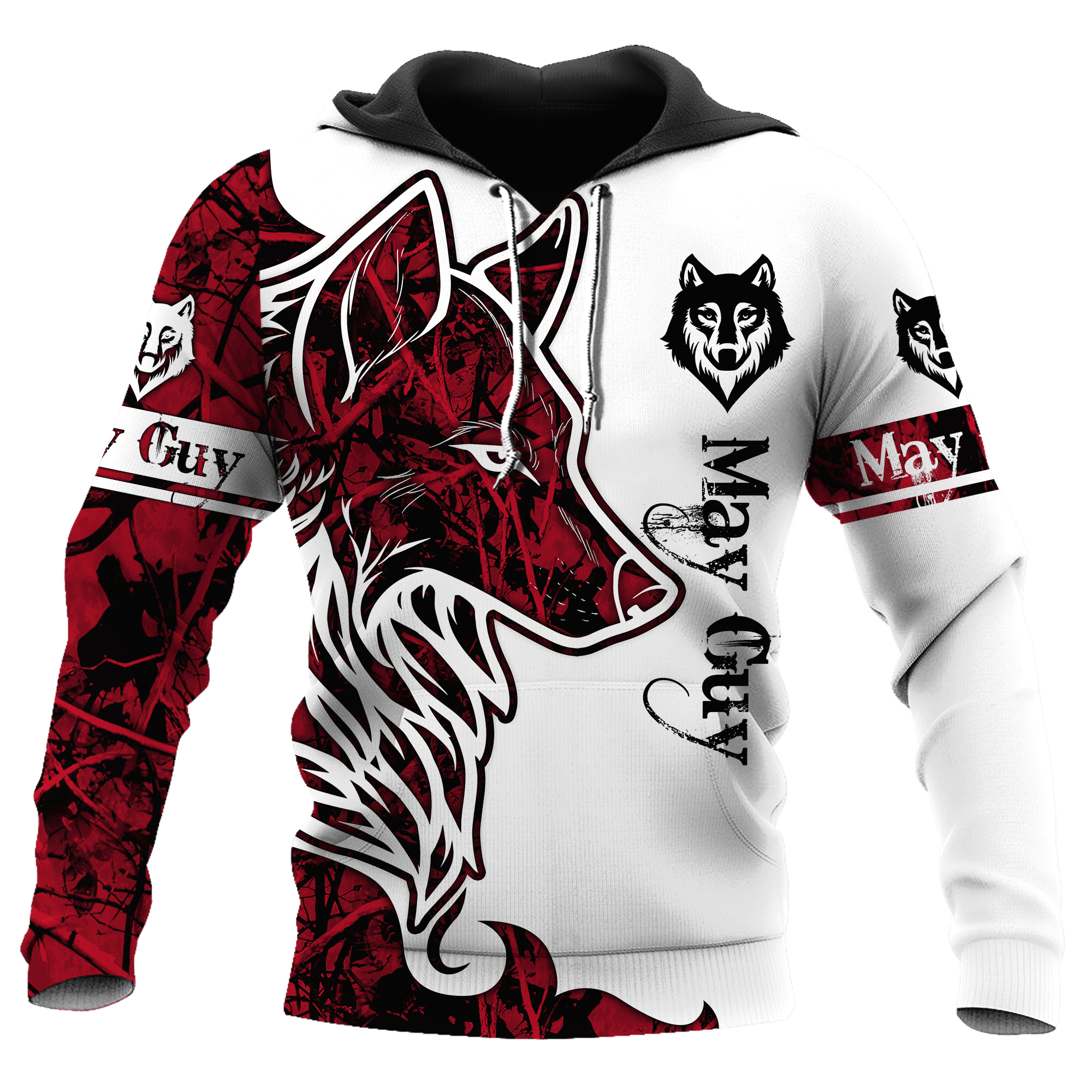 May Wolf 3D All Over Printed Unisex Hoodie