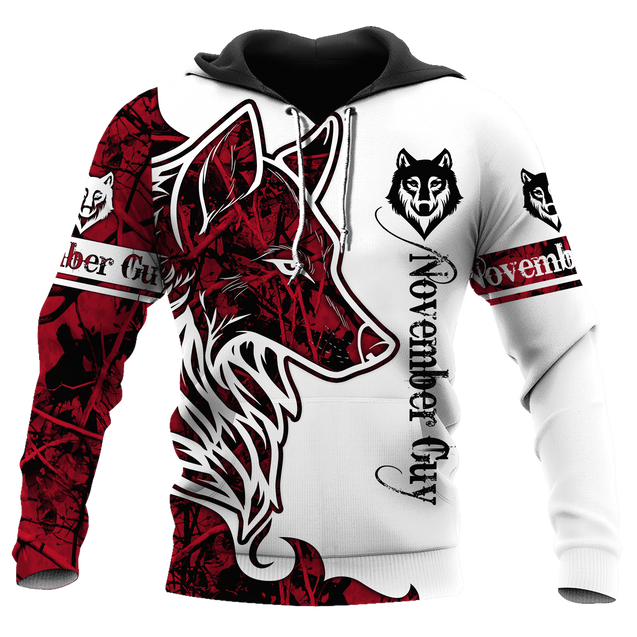 November Wolf 3D All Over Printed Shirts Pi112071