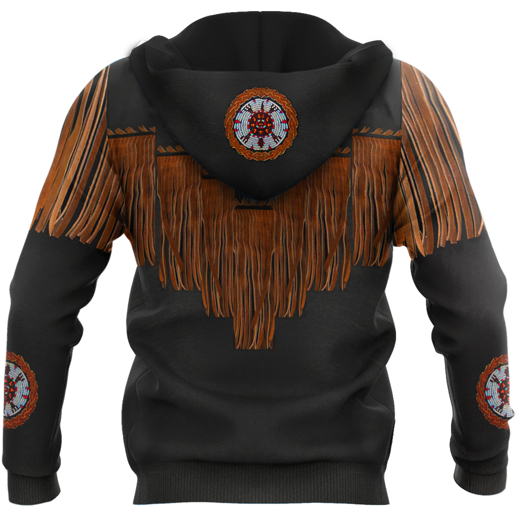 Native Cowboy Jacket No9 Cosplay 3D Over Printed Unisex Deluxe Hoodie ML