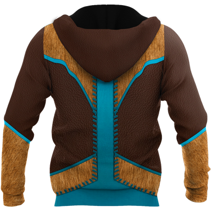 Native Cowboy Jacket No10 Cosplay 3D Over Printed Unisex Deluxe Hoodie ML