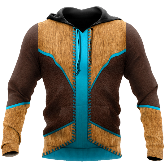 Native Cowboy Jacket No10 Cosplay 3D Over Printed Unisex Deluxe Hoodie ML