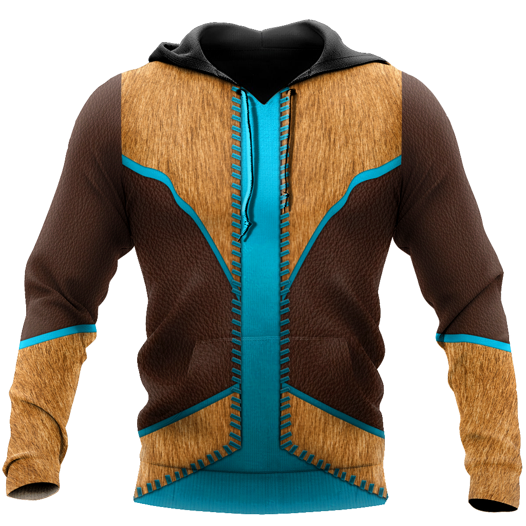 Native Cowboy Jacket No10 Cosplay 3D Over Printed Unisex Deluxe Hoodie ML