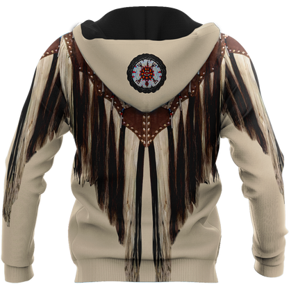 Native Cowboy Jacket No11 Cosplay 3D Over Printed Unisex Deluxe Hoodie ML