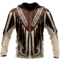 Native Cowboy Jacket No11 Cosplay 3D Over Printed Unisex Deluxe Hoodie ML