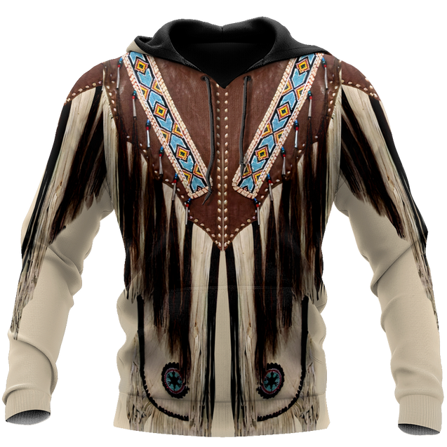 Native Cowboy Jacket No11 Cosplay 3D Over Printed Unisex Deluxe Hoodie ML