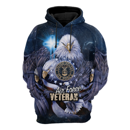 Air Force Veteran 3D All Over Printed Shirts For Men and Women