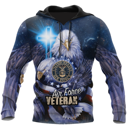 Air Force Veteran 3D All Over Printed Shirts For Men and Women