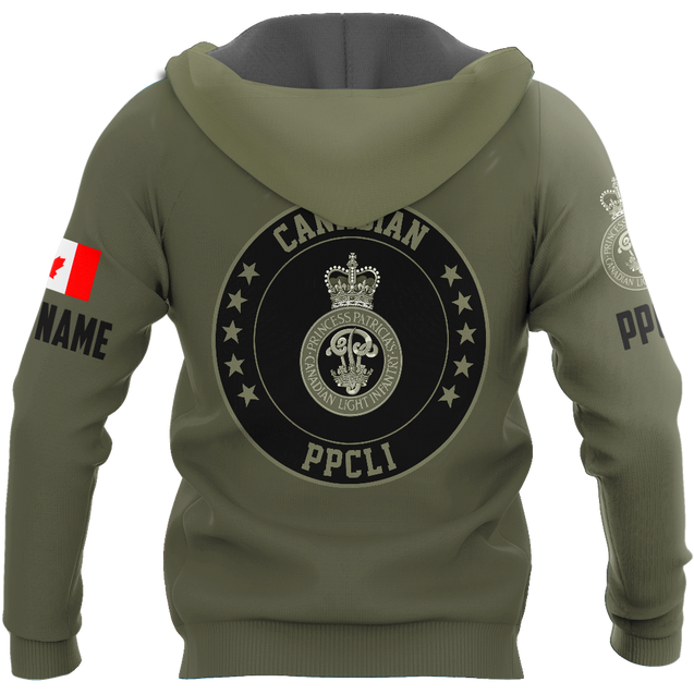 Personalized Name XT Canadian PPCLI Pullover 3D All Over Printed Shirts DA12032101