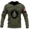 Personalized Name XT Canadian PPCLI Pullover 3D All Over Printed Shirts DA12032101