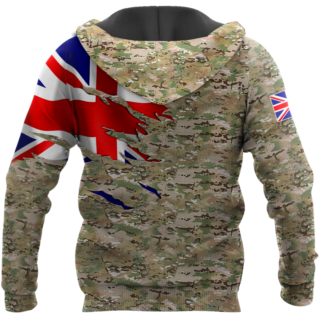Remembrance Britain Camo Soldier 3D print shirts