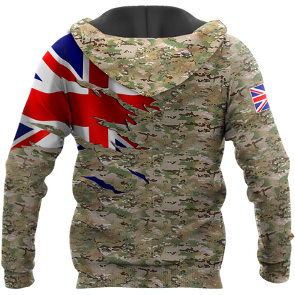 Remembrance Britain Camo Soldier 3D print shirts