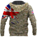 Remembrance Britain Camo Soldier 3D print shirts