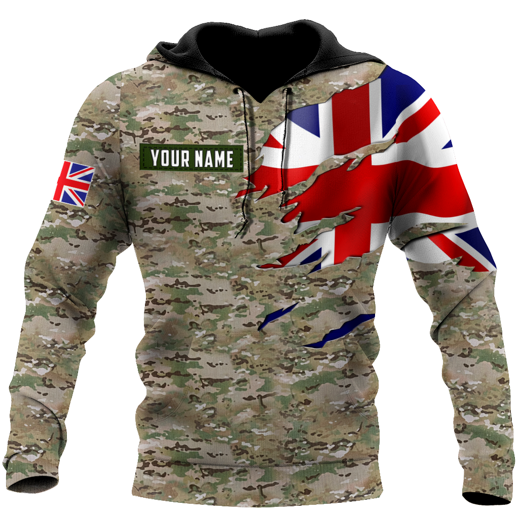 Remembrance Britain Camo Soldier 3D print shirts