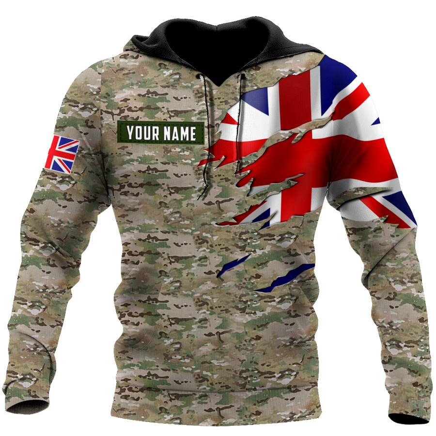 Remembrance Britain Camo Soldier 3D print shirts