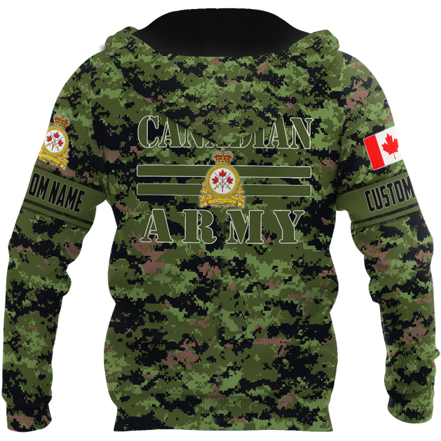 Personalized Name XT Canadian Army Pullover 3D All Over Printed Shirts PD12032104