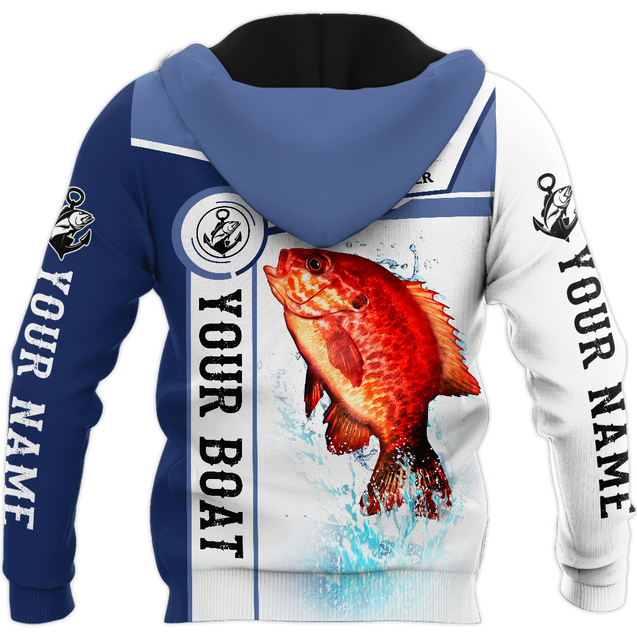 Custom name Snapper fishing Catch and Release 3D Design print shirts