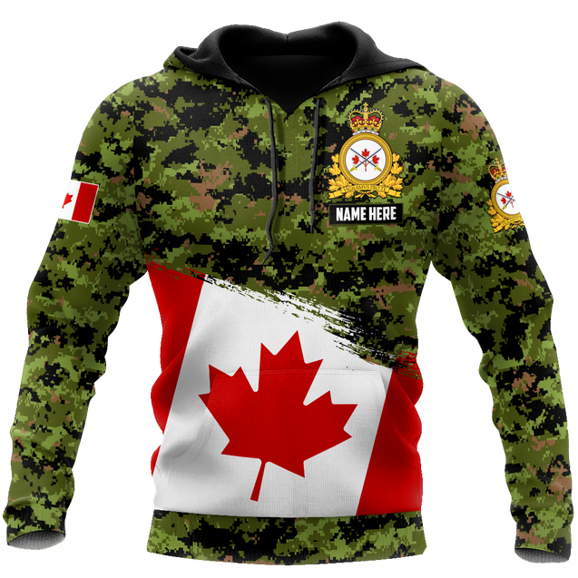 Personalized Name XT Canadian Army Pullover 3D All Over Printed Shirts TNA12032105