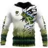 Custom name Bass fishing escape Skin camo 3D printed shirts