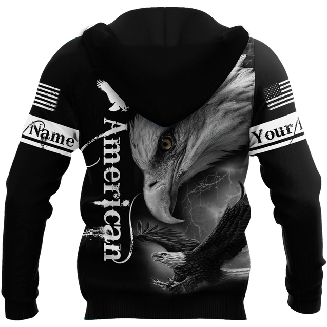 Personalized Name Eagle American 3D All Over Printed Hoodie NTN12052107