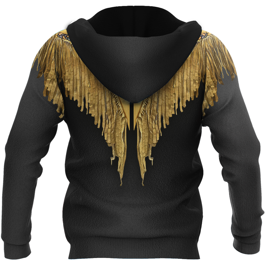Native Cowboy Jacket No12 Cosplay 3D Over Printed Unisex Deluxe Hoodie ML