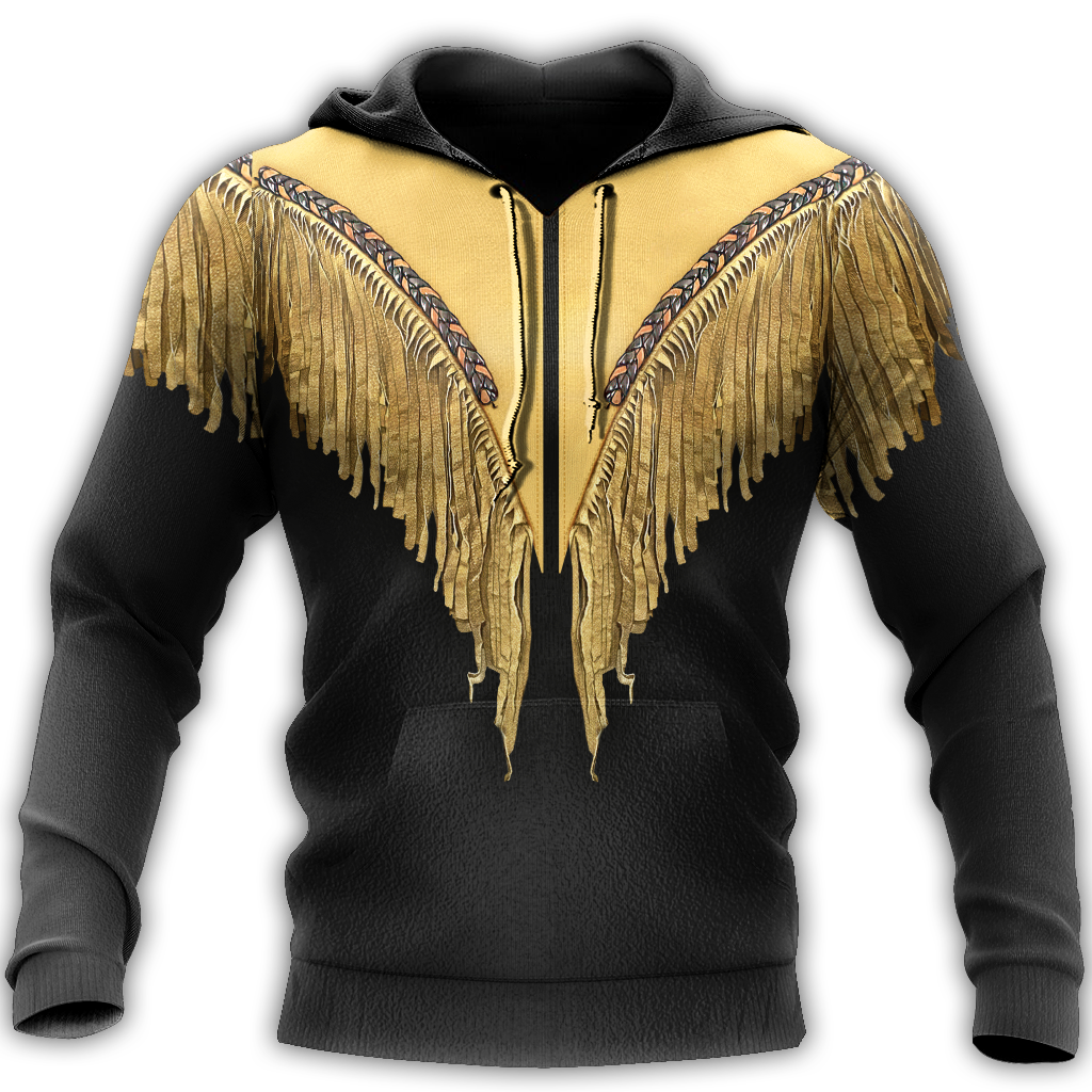 Native Cowboy Jacket No12 Cosplay 3D Over Printed Unisex Deluxe Hoodie ML