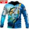 Custom name Tuna fishing Team Billfish 3D Design Printed Shirts