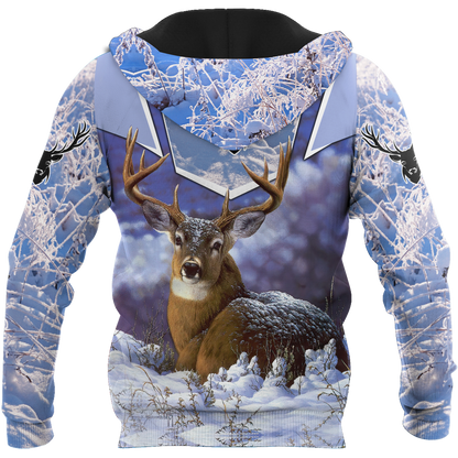 Persionalized Name - Love Deer 3D All Over Printed Unisex Shirts