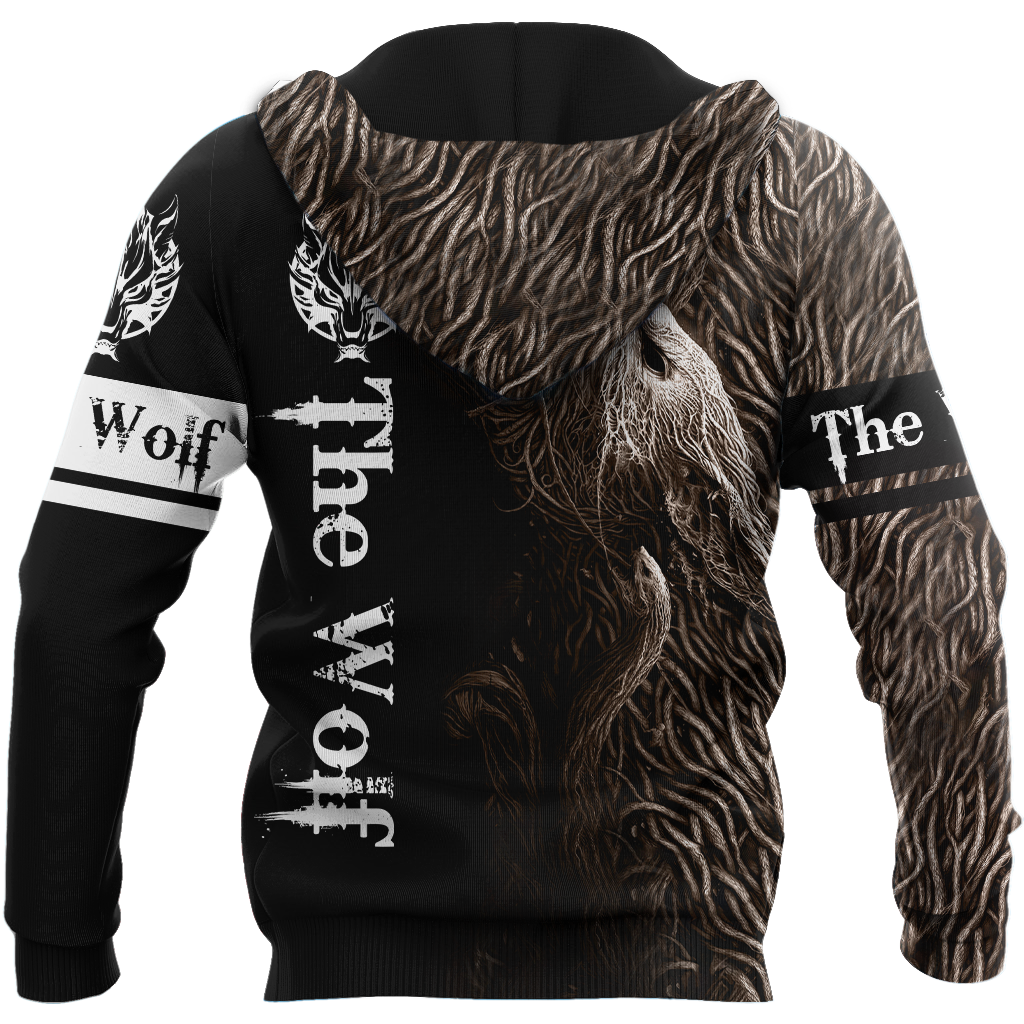 Premium Unisex Hoodie Fenrir Viking Wolf ML