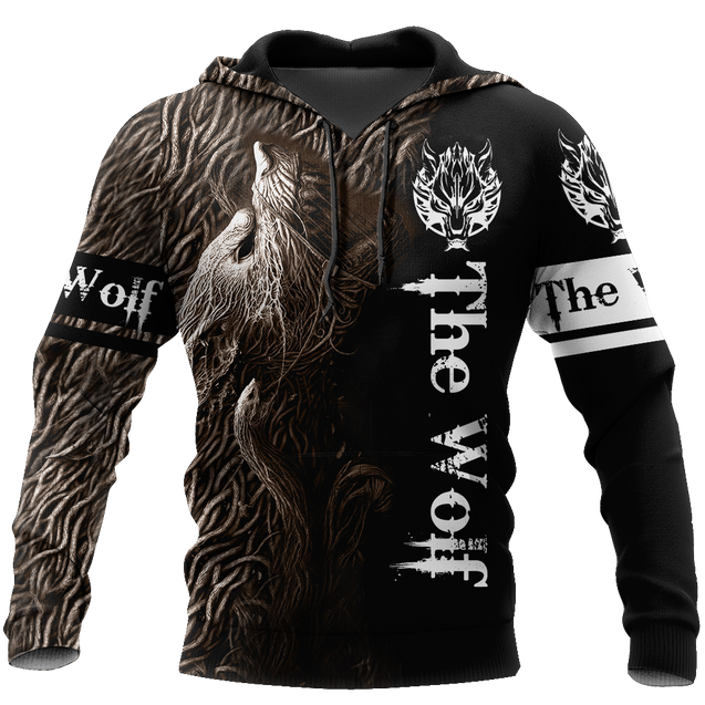 Premium Unisex Hoodie Fenrir Viking Wolf ML