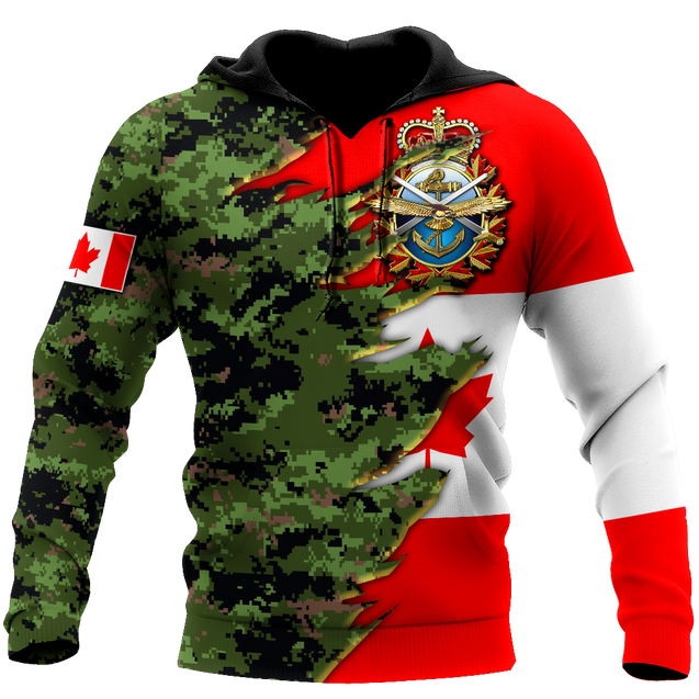 Canadian Armed Forces Veteran 3D All Over Printed Shirts MH13032103