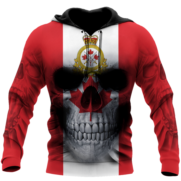 Canadian Army Skull Pullover 3D All Over Printed Shirts SN13032104