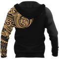 Amazing Polynesian Traditional Tattoo Unisex Deluxe Hoodie ML