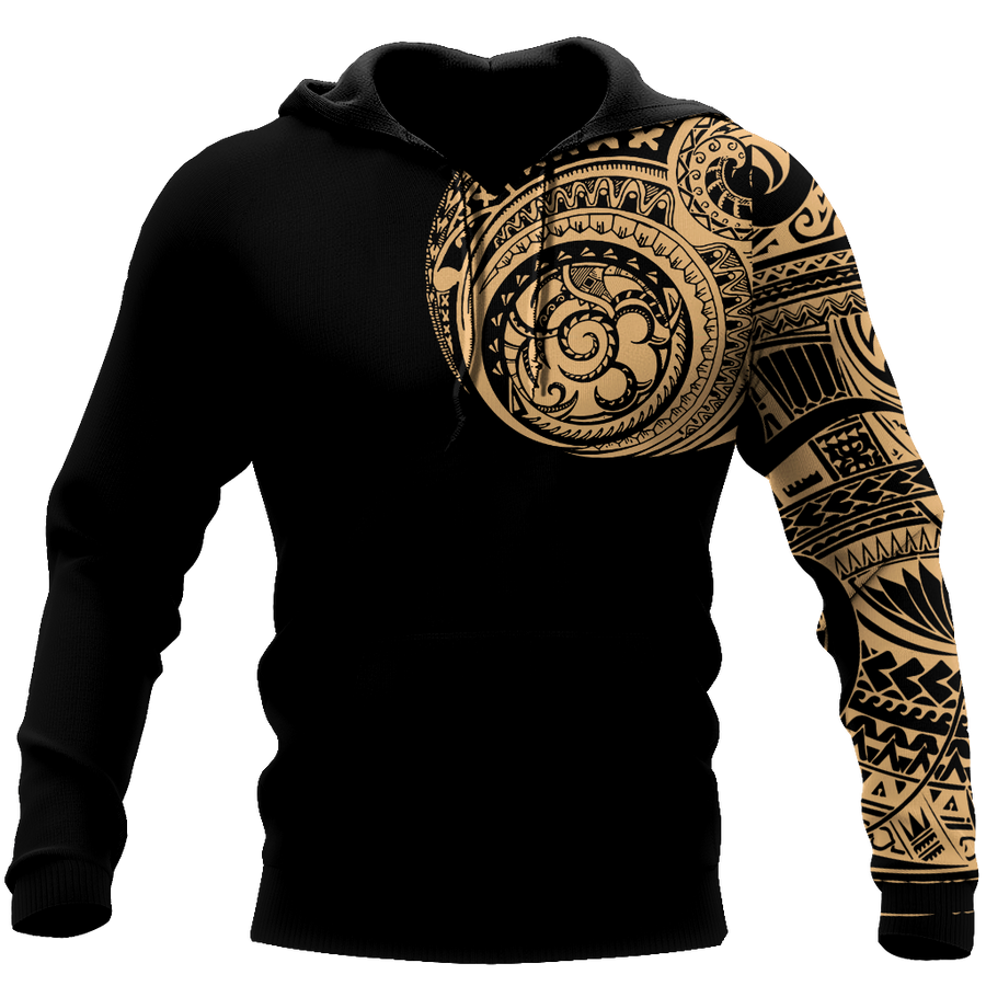 Amazing Polynesian Traditional Tattoo Unisex Deluxe Hoodie ML