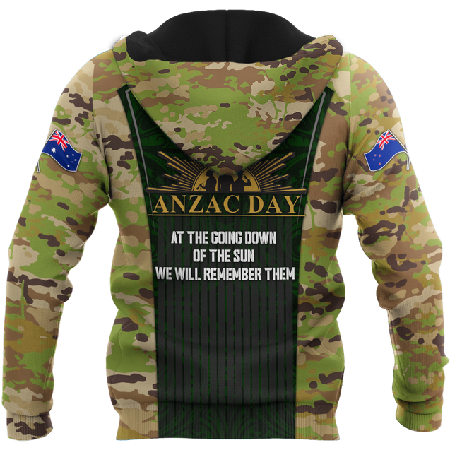 Lest We Forget Anzac Day 3D All Over Printed Unisex Shirts