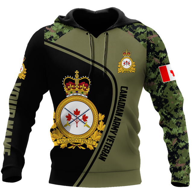 Personalized Name XT Canadian Army Veteran 3D All Over Printed Shirts DA13032107