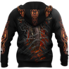 Fire Biker Skull Hoodie For Men And Women TNA13032108