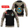 Custom Name XT British ARF Veteran 3D Printed Shirts Pi13042103