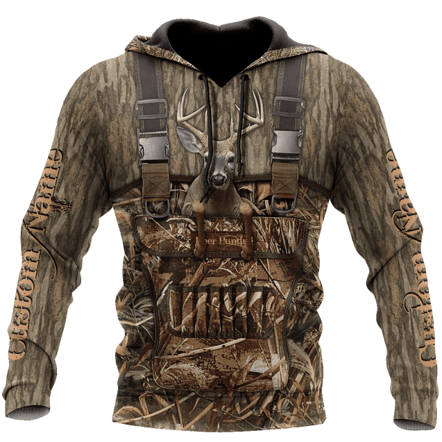 Deer Hunting Personalized Name 3D All Over Printed Shirts