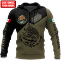 Personalized Name Mexican 3D All Over Printed Hoodie