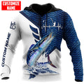 Wahoo Fish Fishing Heartbeat Custom name fishing shirts for men and women