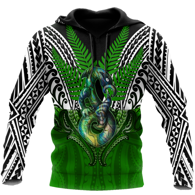 Premium Manaia Silver Fern 3D All Over Printed Unisex Shirts